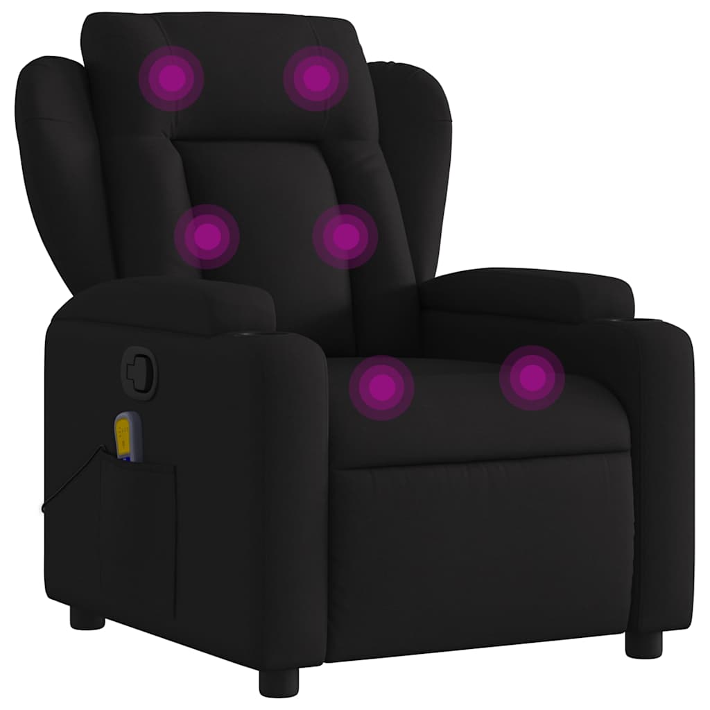 Massage-Relaxsessel, hellgrauer Stoff