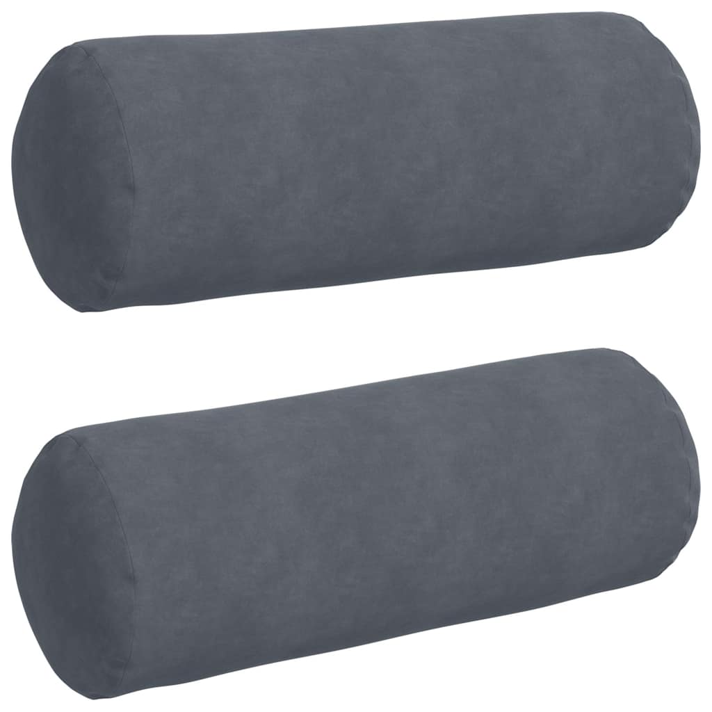 Bolsterkissen 2 Stück Blau Ø 15 x 40 cm Cordstoff