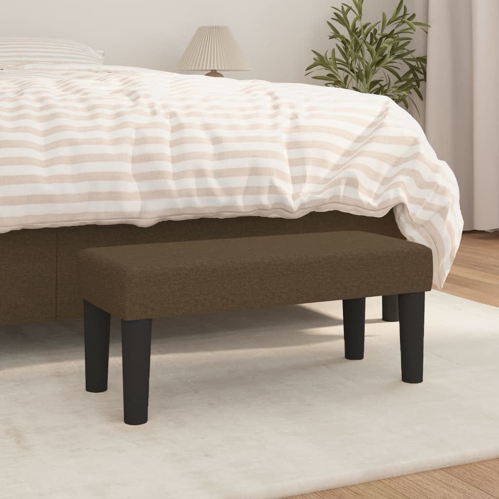 Sitzbank Hellgrau 70x30x30 cm Stoff