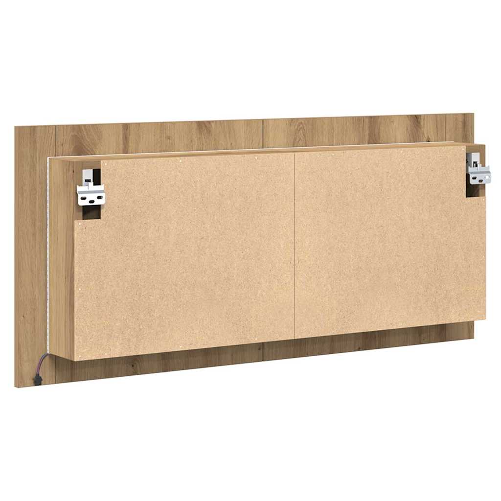 LED-Bad-Spiegelschrank Weiß 100x12x45 cm Acryl