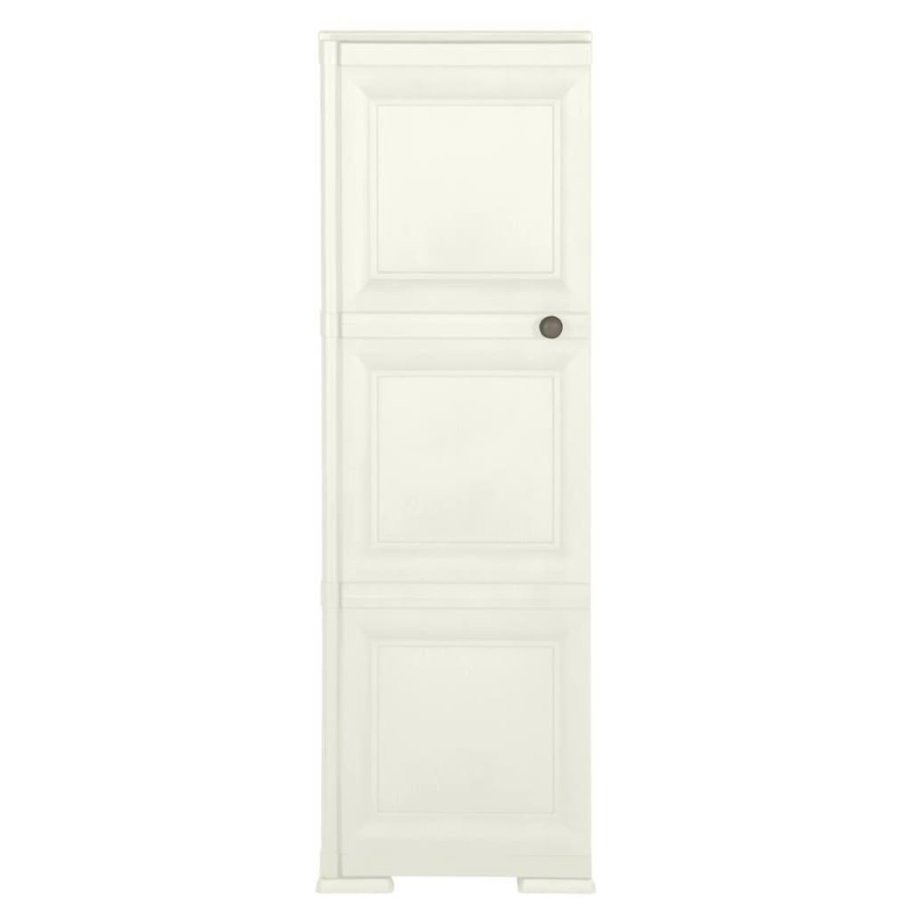 Kunststoffschrank 79x43x125 cm Holzdesign Vanilleeis