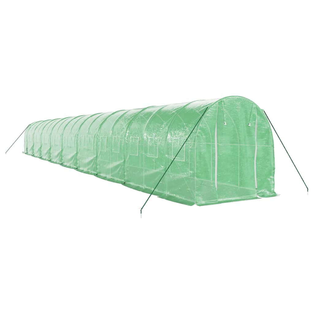 Gewächshaus mit Stahlrahmen Weiß 8 m² 4x2x2 m