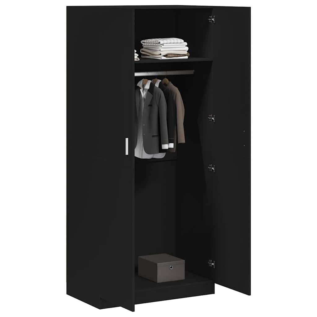 Kleiderschrank Weiß 90x52x200 cm Holzwerkstoff