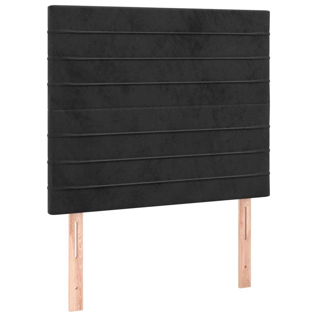 Kopfteil Hellgrau 80x5x118/128 cm Samt