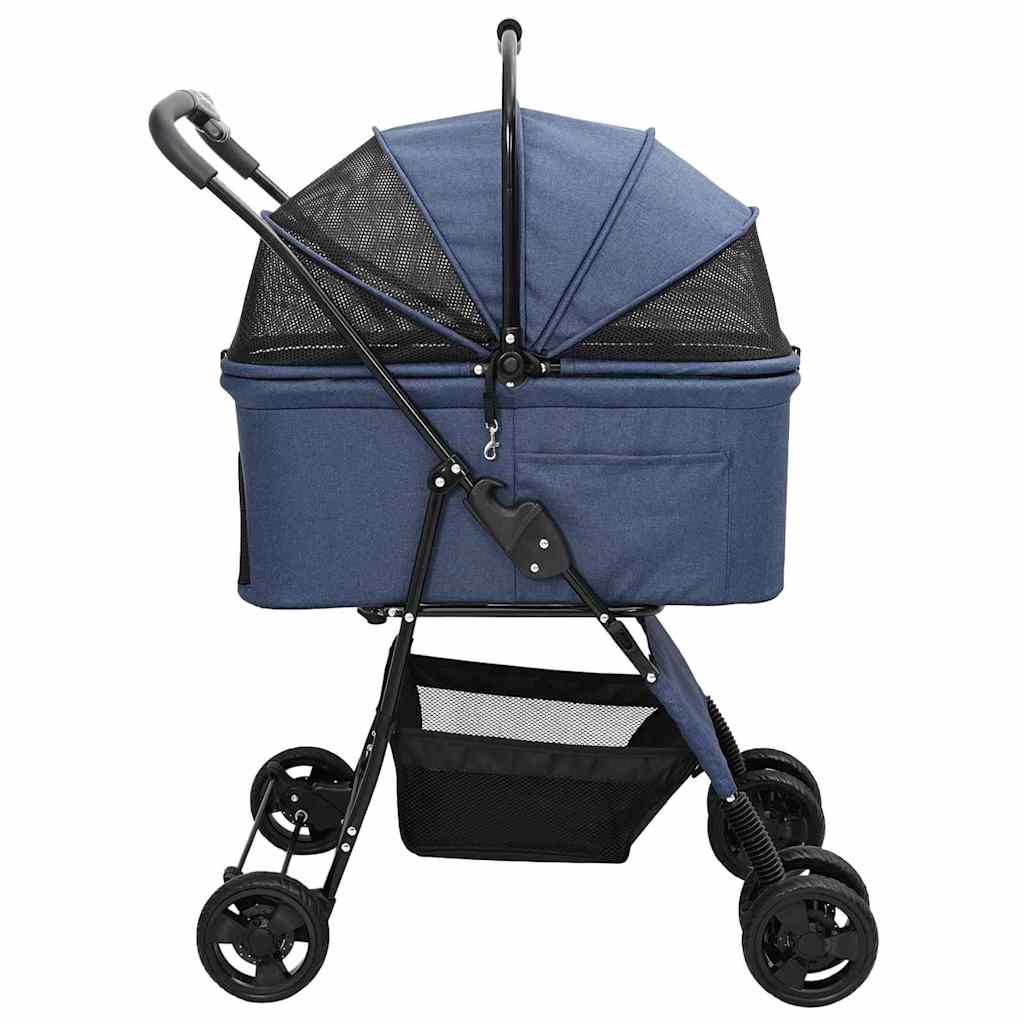 Faltbarer Haustierwagen Rosa 81 x 47 x 99 cm Polyester