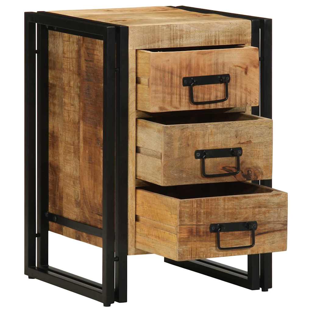 Nachttisch Braun 40 x 40 x 59 cm Massivholz Mango