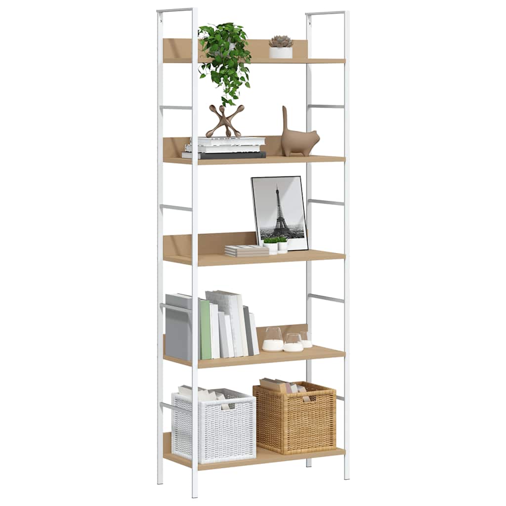 Bücherregal 3 Regalböden Schwarz 60×27,6×90,5 cm Holzwerkstoff