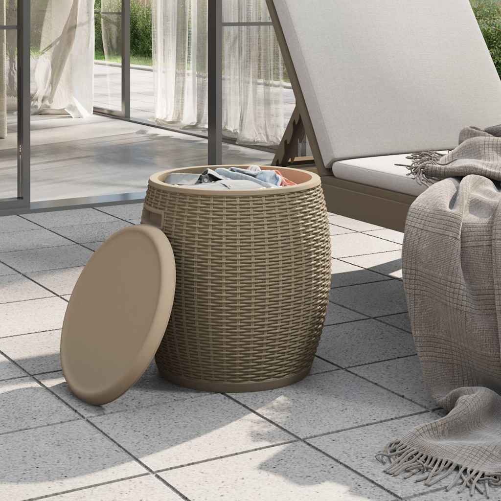 4-in-1 Gartenbox Schwarz Polypropylen