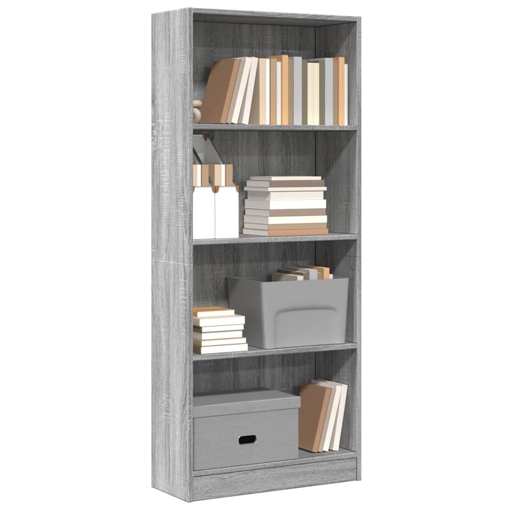 Bücherregal Weiß 40x24x75 cm Holzwerkstoff