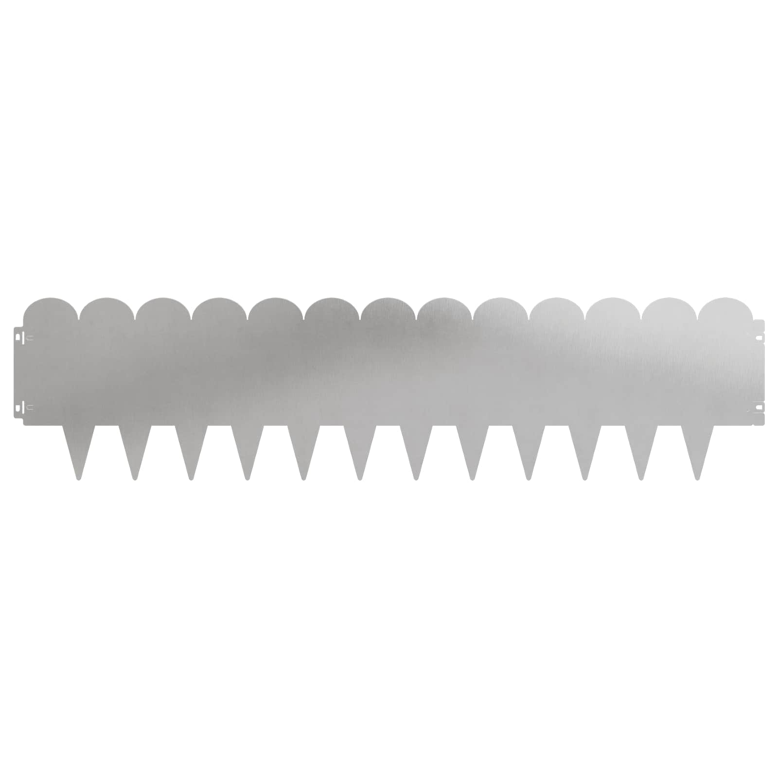 Raseneinfassung 10 pcs 103 x 15 cm Stahl Schwarz