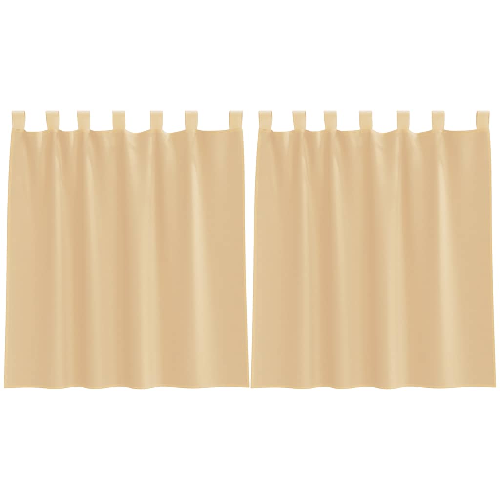 Voile Vorhänge mit Ösen 2 Stk. Apfelgrün 140x140 cm