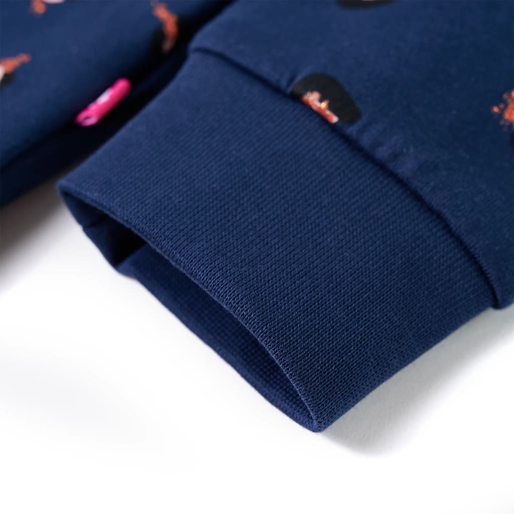 Kinder-Kapuzenpullover Marineblau 104