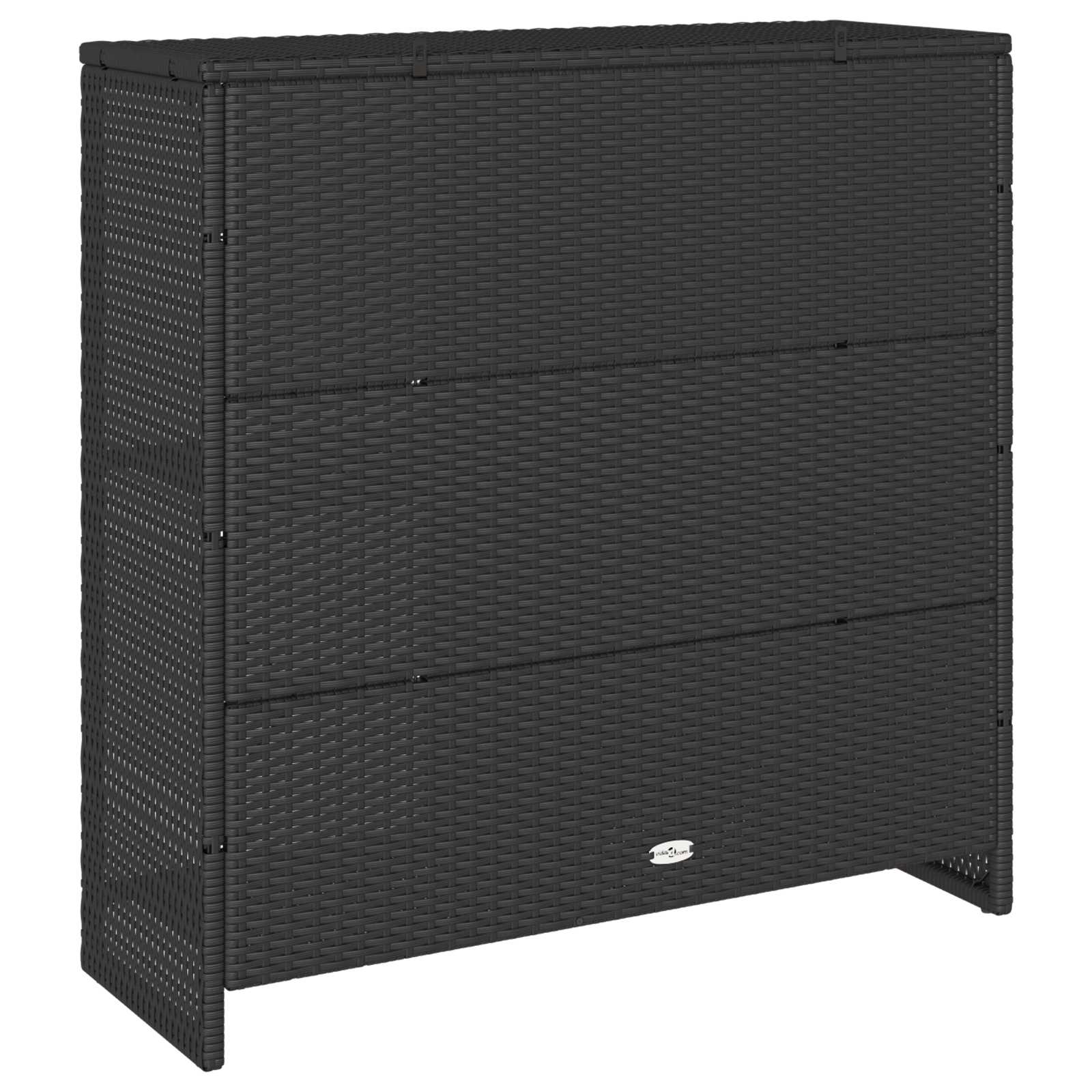 Aufbewahrungsschrank mit Tür Hellgrau 100 x 36 x 102 cm Rattan