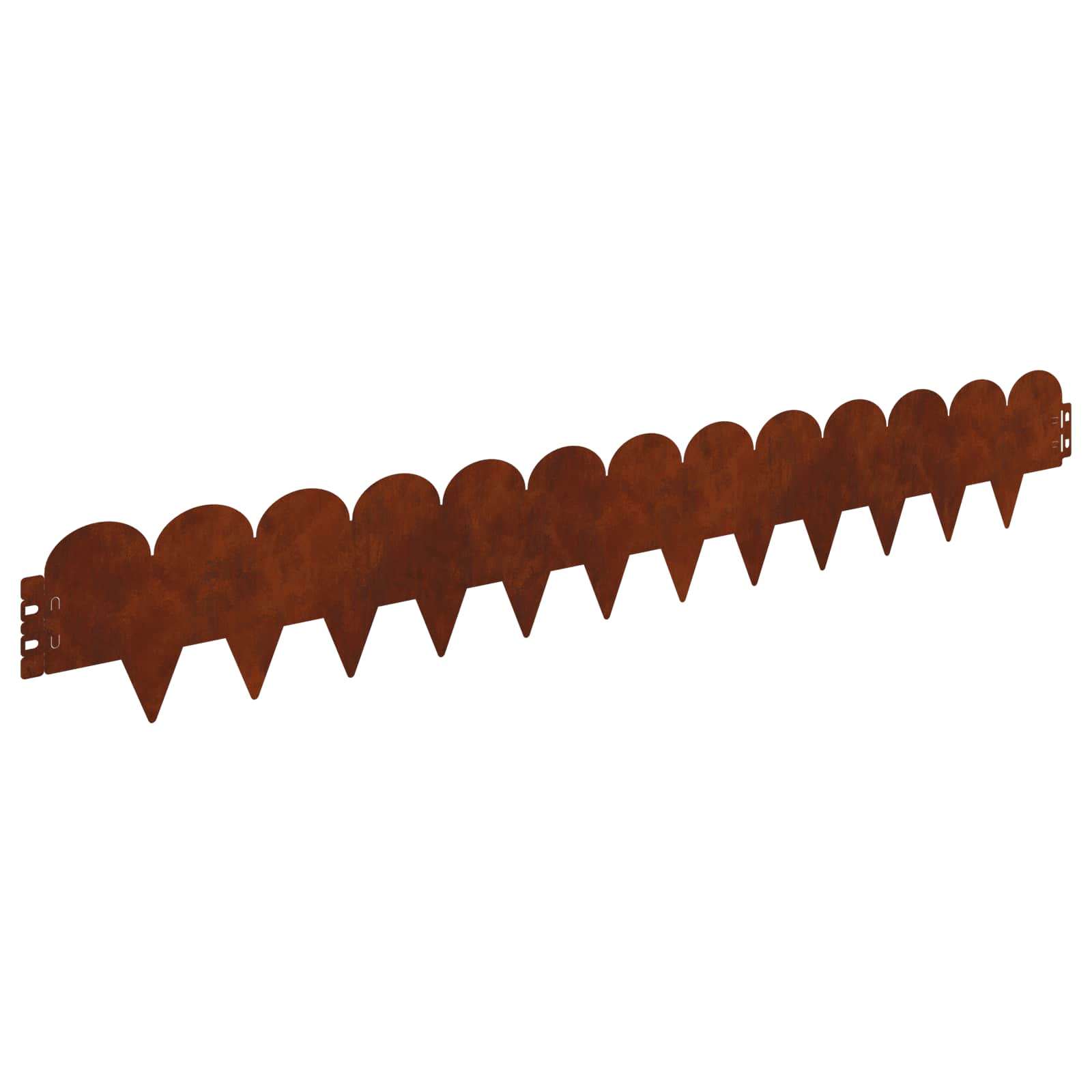 Raseneinfassung 10 pcs 103 x 15 cm Stahl Schwarz