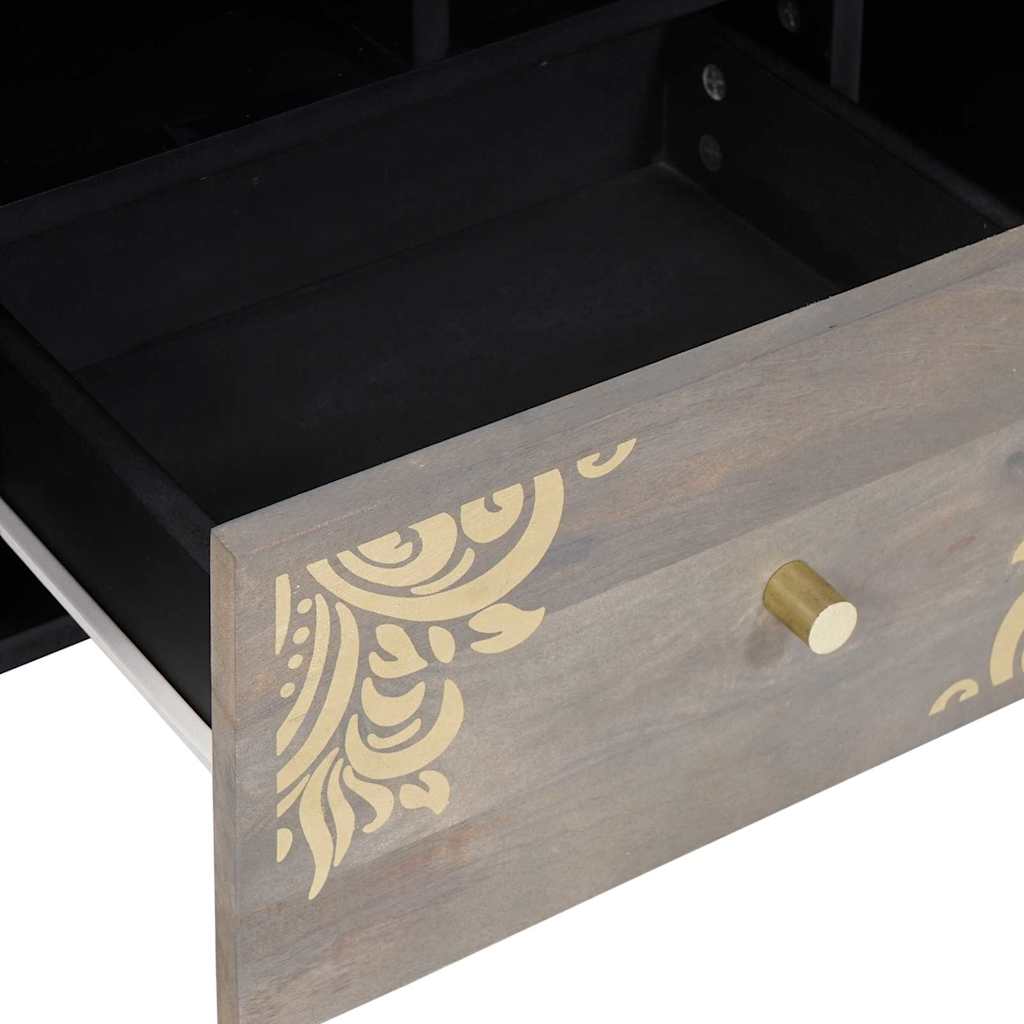 TV-Schränk Honigbraun 100 x 33 x 46 cm Massivholz Mango