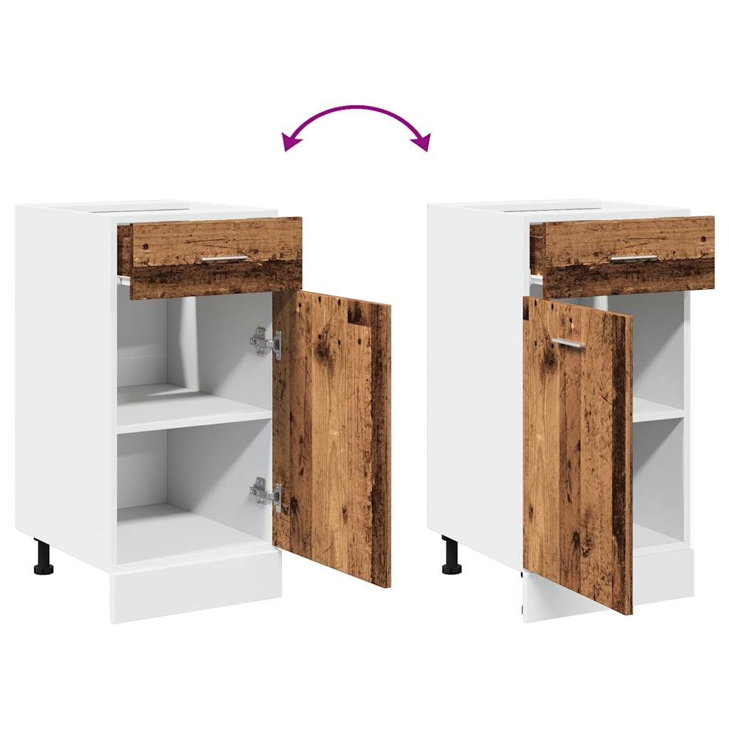 Unterschrank Lyon Weiß 60x46x81,5 cm Holzwerkstoff