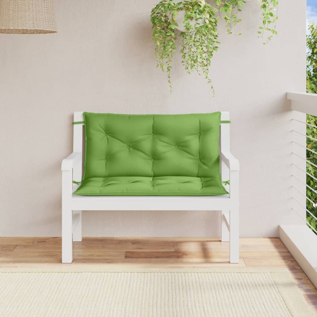 Gartenbank-Auflagen 2 Stk. Melange Anthrazit 100x50x7 cm Stoff