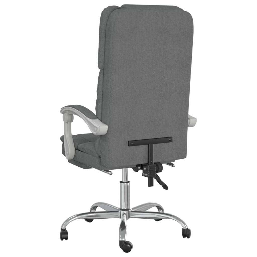 Bürostuhl mit Massagefunktion Taupe Stoff