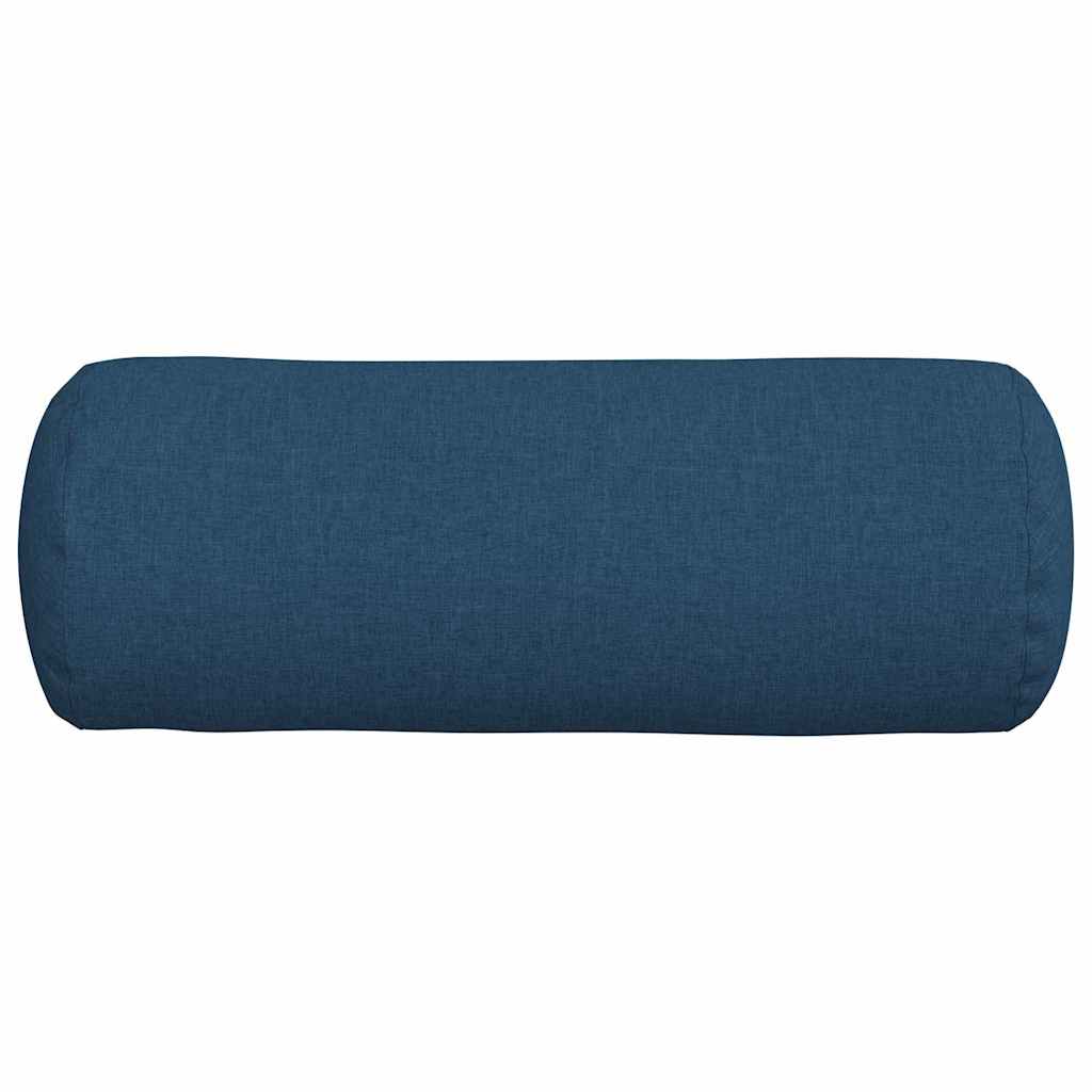 Bolsterkissen 2 Stück Hellgrau Ø 15 x 40 cm Stoff