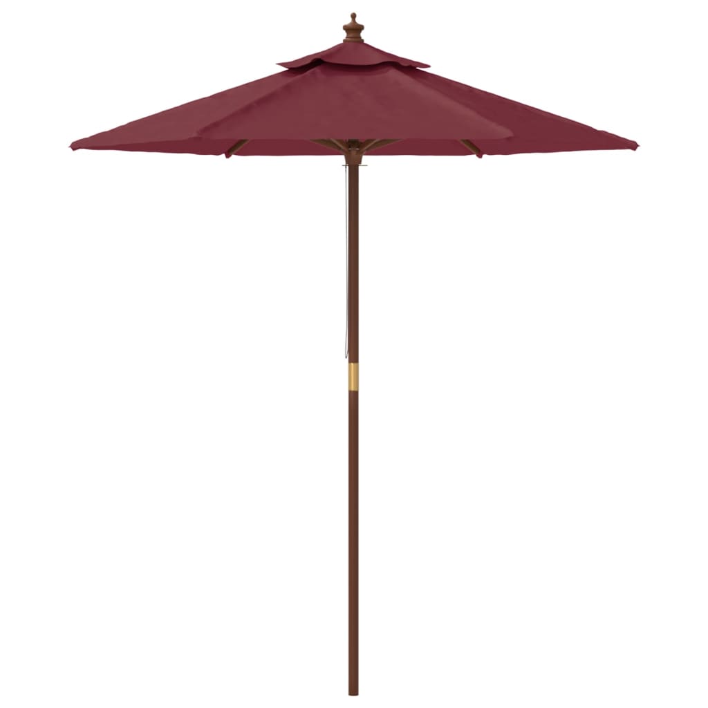 Sonnenschirm mit Holzmast Sandfarben 196x231 cm