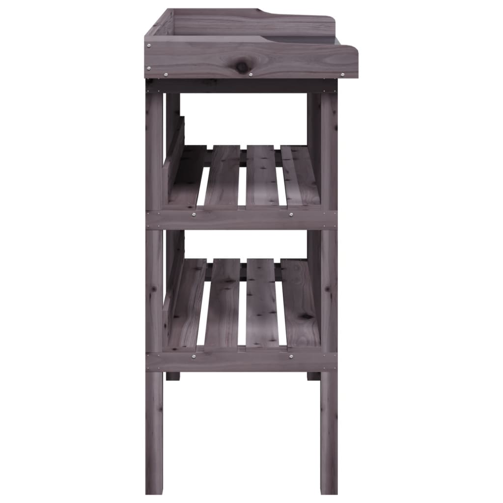 Pflanztisch mit Ablagen 78x38x82,5 cm Massivholz Tanne