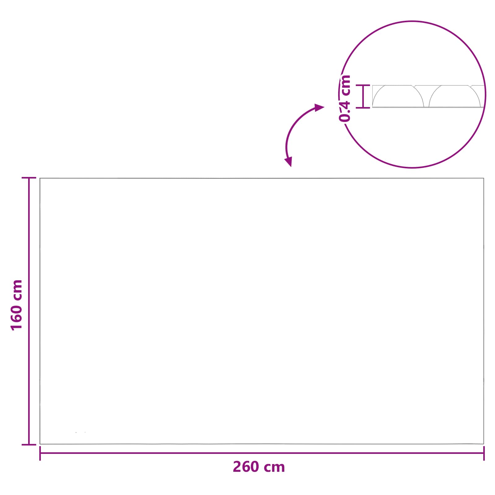 Solar Poolabdeckung 1000 x 500 cm 110 μm Quadratisch PE Schwarz