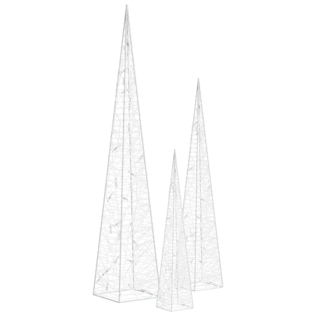 LED-Leuchtkegel Acryl Deko Mehrfarbig 90 cm