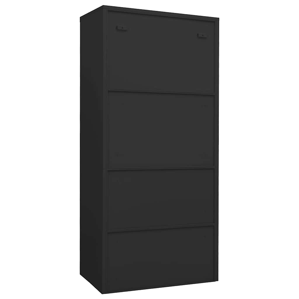 Kleiderschrank Weiß 80x50x180 cm Stahl