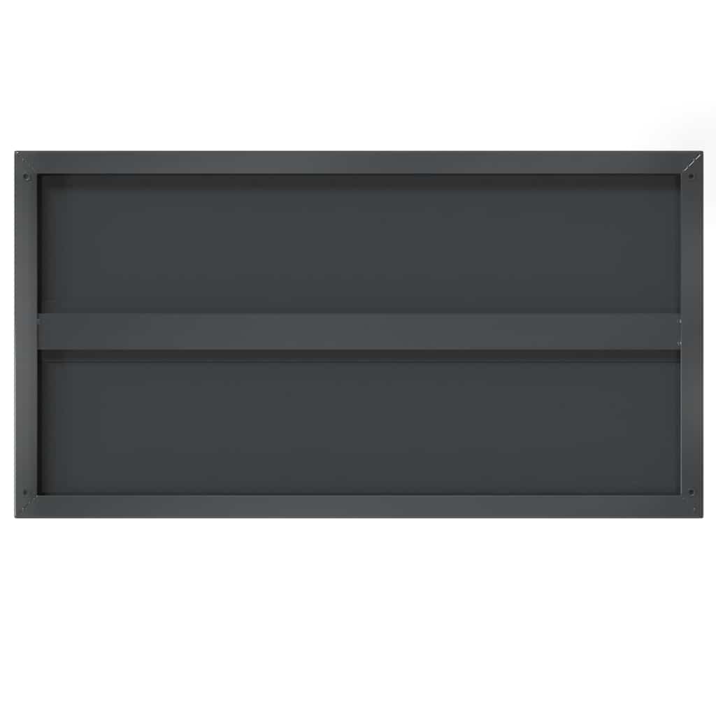 Wandregale 2 Stk. 100x40 cm Silbern Edelstahl