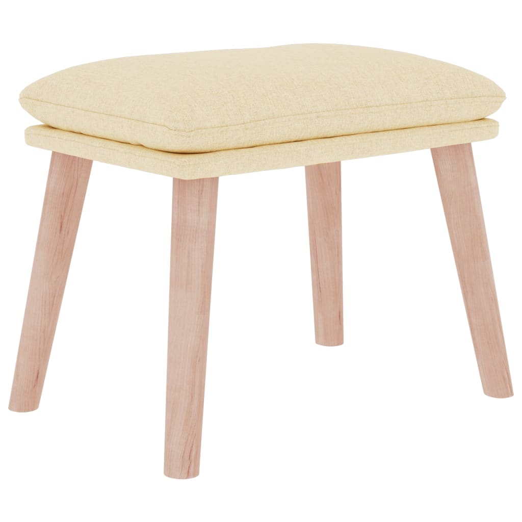 Fußhocker Hellgrau 45x29,5x35 cm Stoff