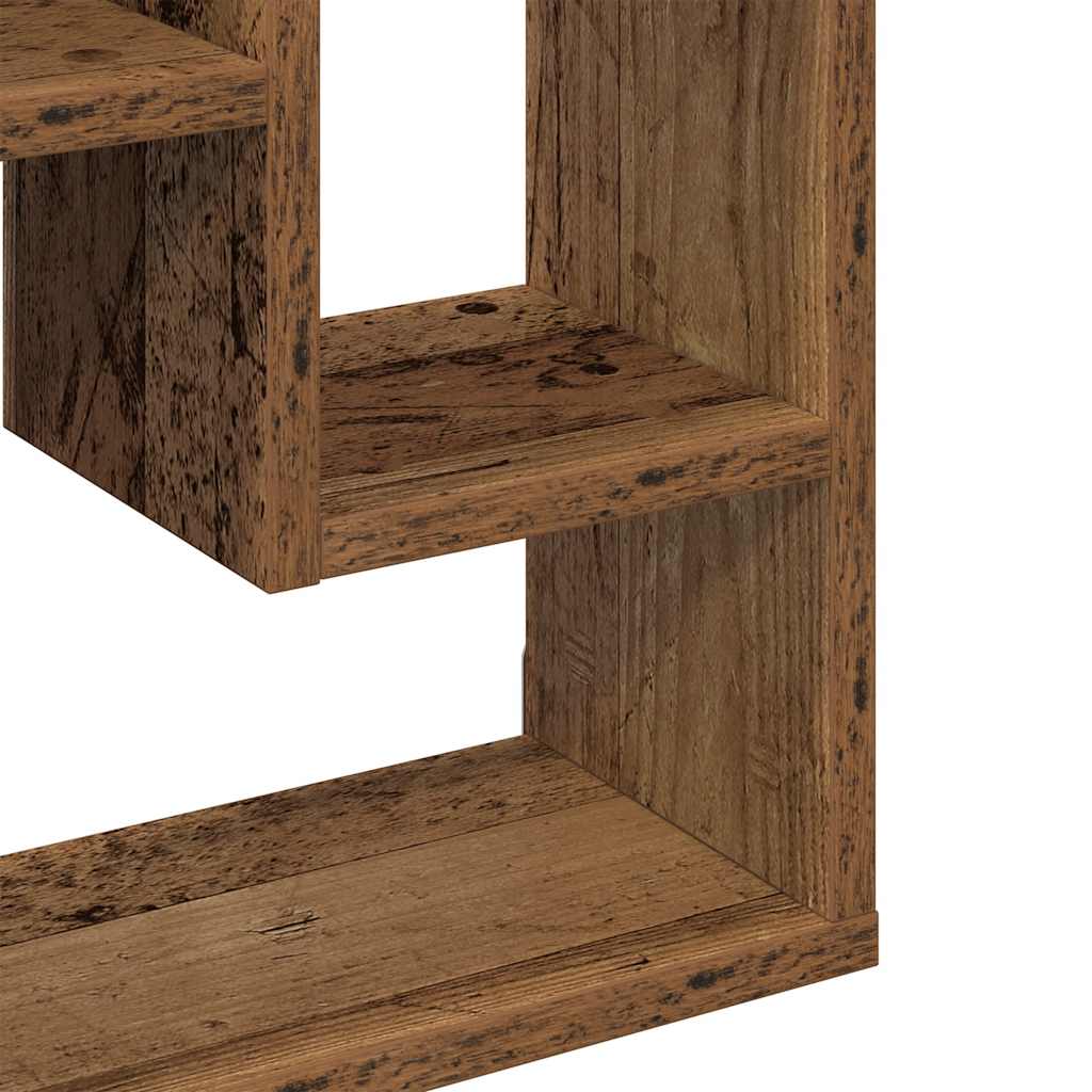 Wandregal Weiß 36x16x90 cm Holzwerkstoff