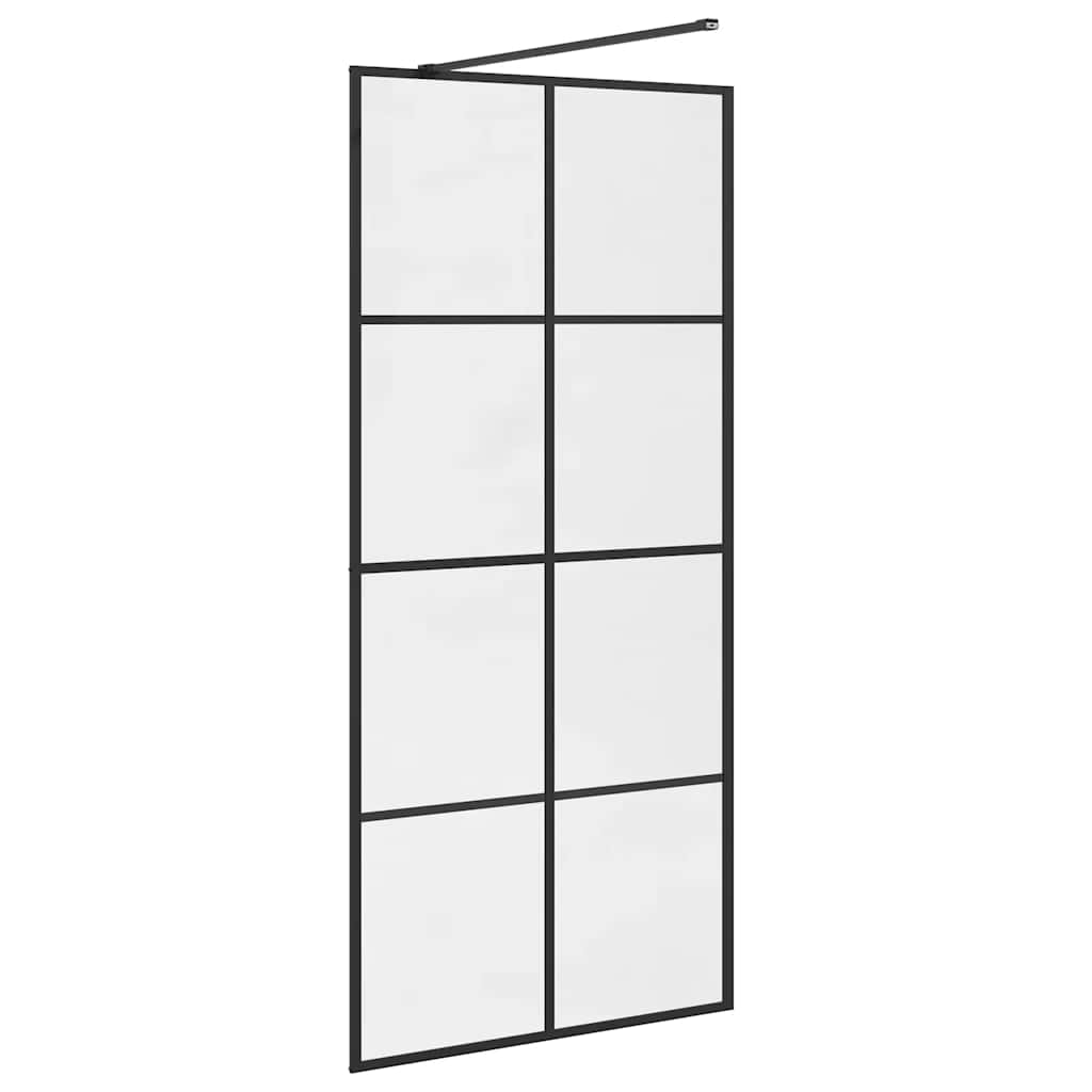 Duschwand für Begehbare Dusche mit Klarem ESG Glas 80x195 cm