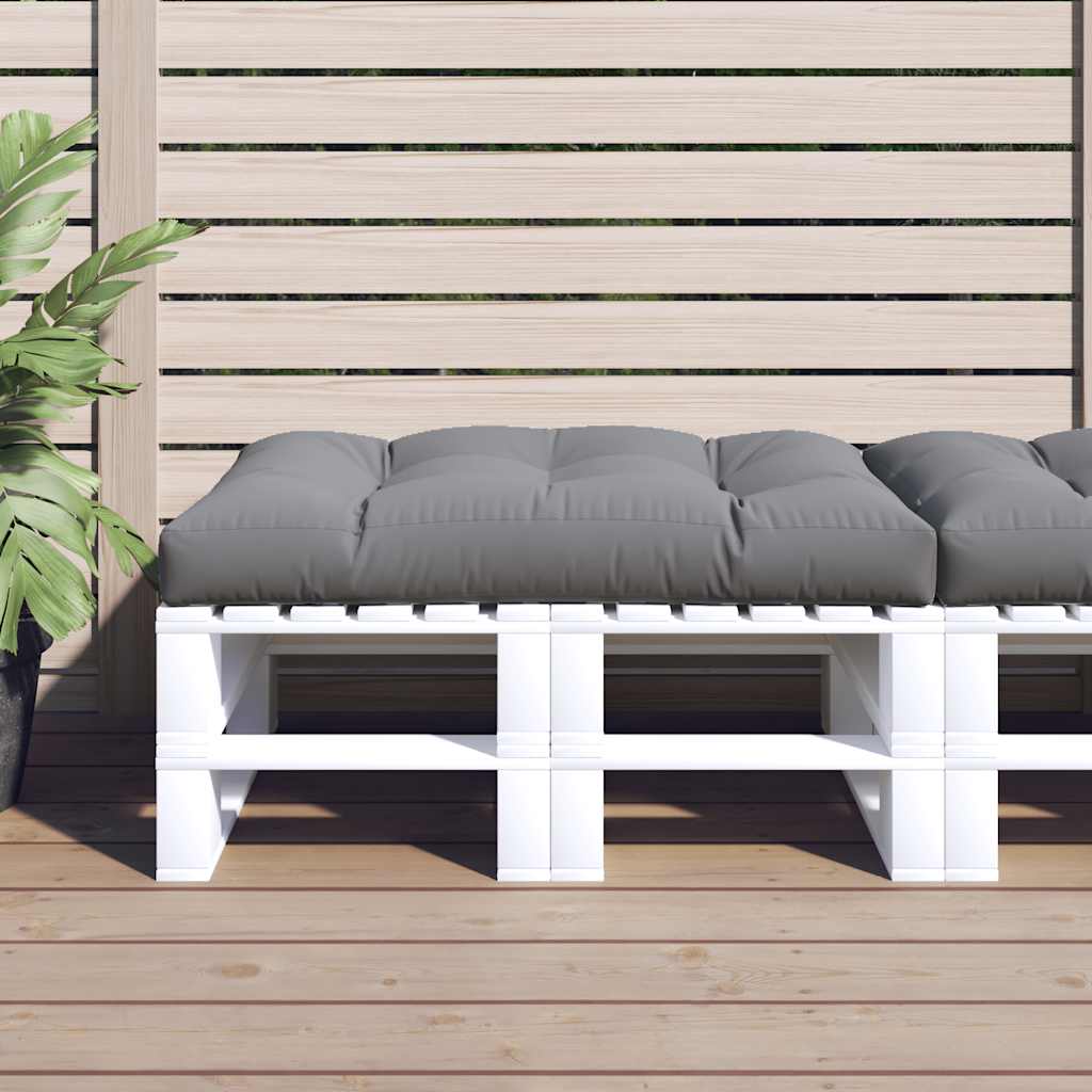 Palettenkissen 50x50x12 cm Grau Stoff