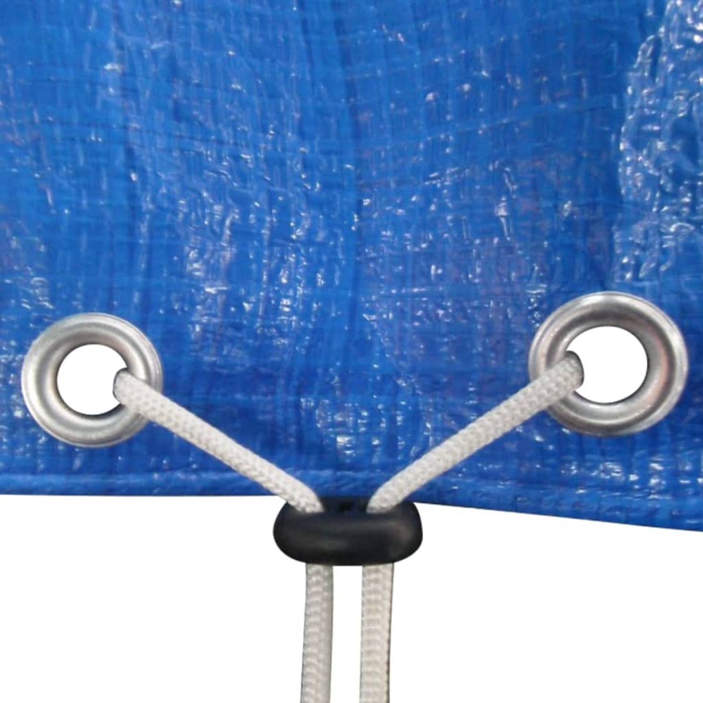 Poolabdeckungen 2 Stk. PE Rechteckig 90 g/m² 394x207 cm