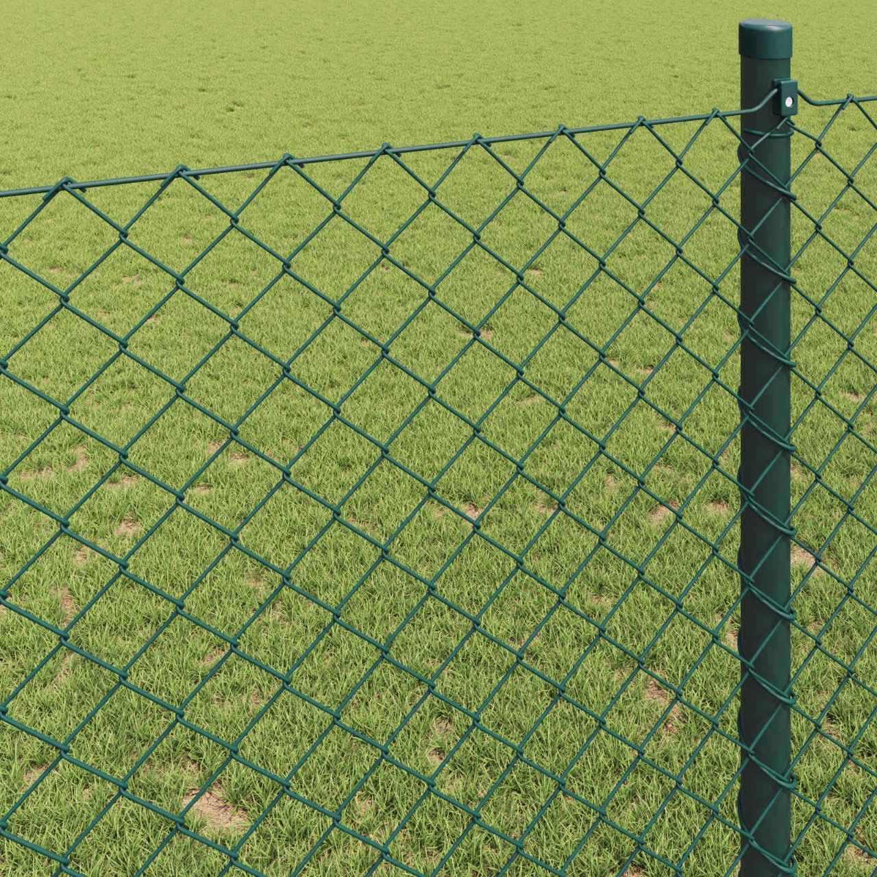 Maschendrahtzaun Verzinkter Stahl 15x1 m Silbern