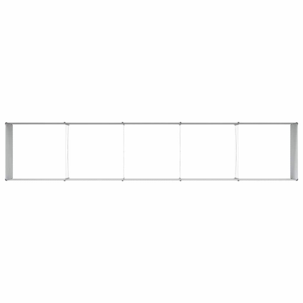 Hochbeet Hellbraun 100 x 100 x 77 cm Verzinkter Stahl