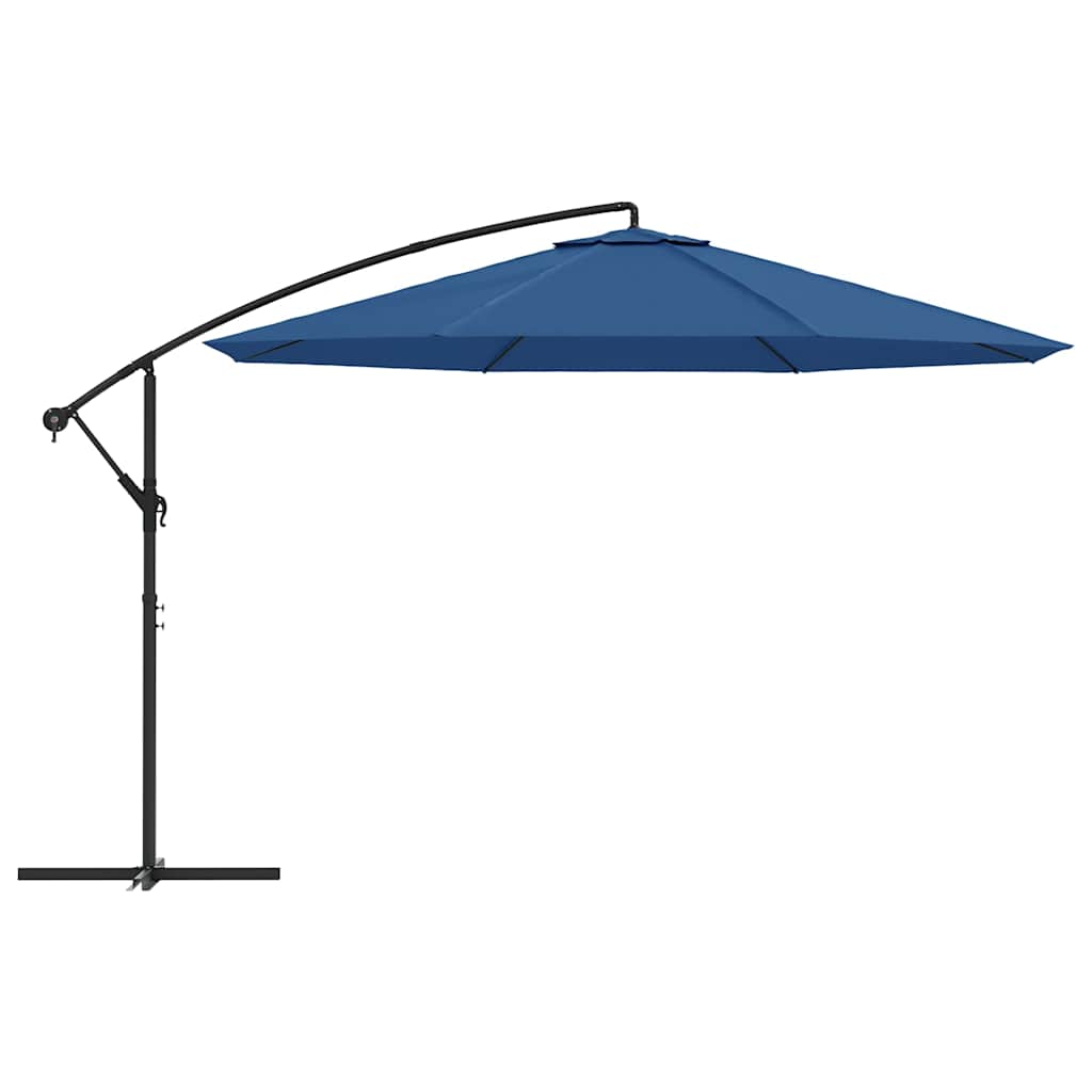 Ampelschirm mit Aluminium-Mast 350 cm Taupe