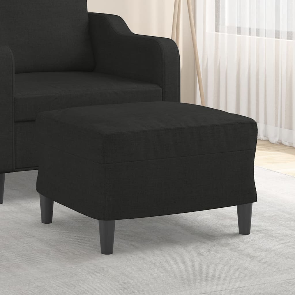 Fußhocker Hellgrau 60x50x41 cm Stoff