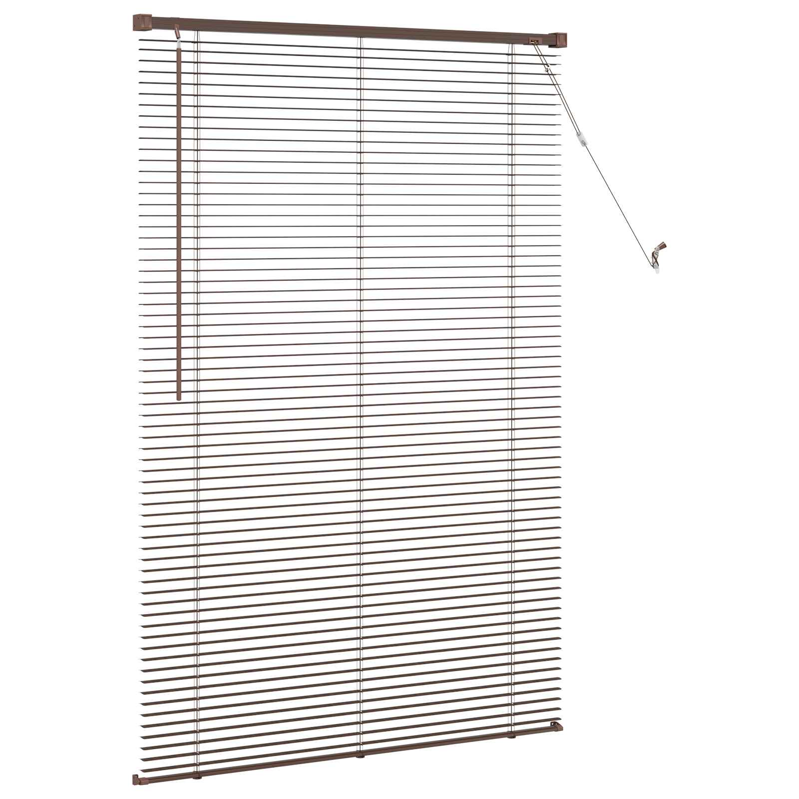 Jalousie Silber Grau 150 x 40 cm 25 mm PVC