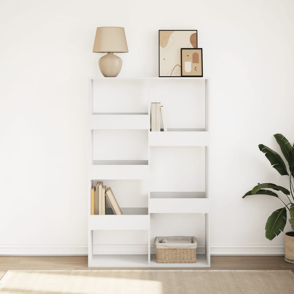 Bücherregal Weiß 100x33x135 cm Holzwerkstoff