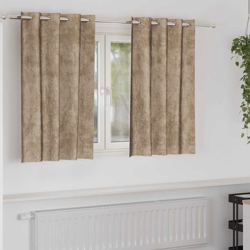 Samtvorhänge mit Vorhängen 2 pcs Weinrot 140 x 140 cm Samt