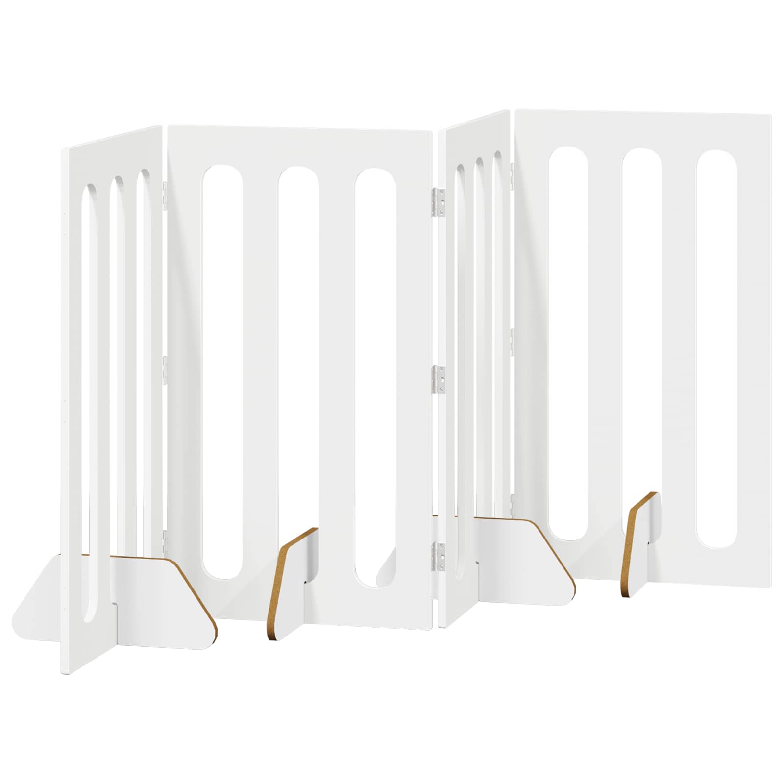 Faltbarer Haustierzaun 2 pcs Weiß 100,5 x 38 x 70 cm