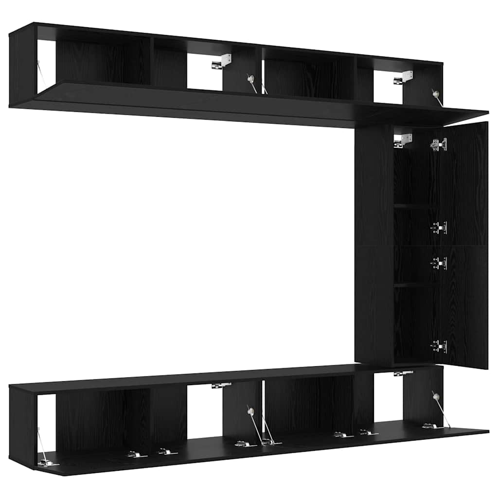 3-tlg. TV-Schrank-Set Weiß Holzwerkstoff