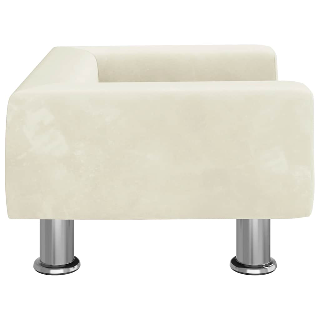 Kindersofa Blau 70x45x26,5 cm Samt