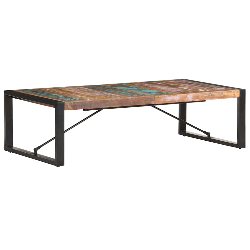 Couchtisch 140x140x40 cm Raues Mangoholz