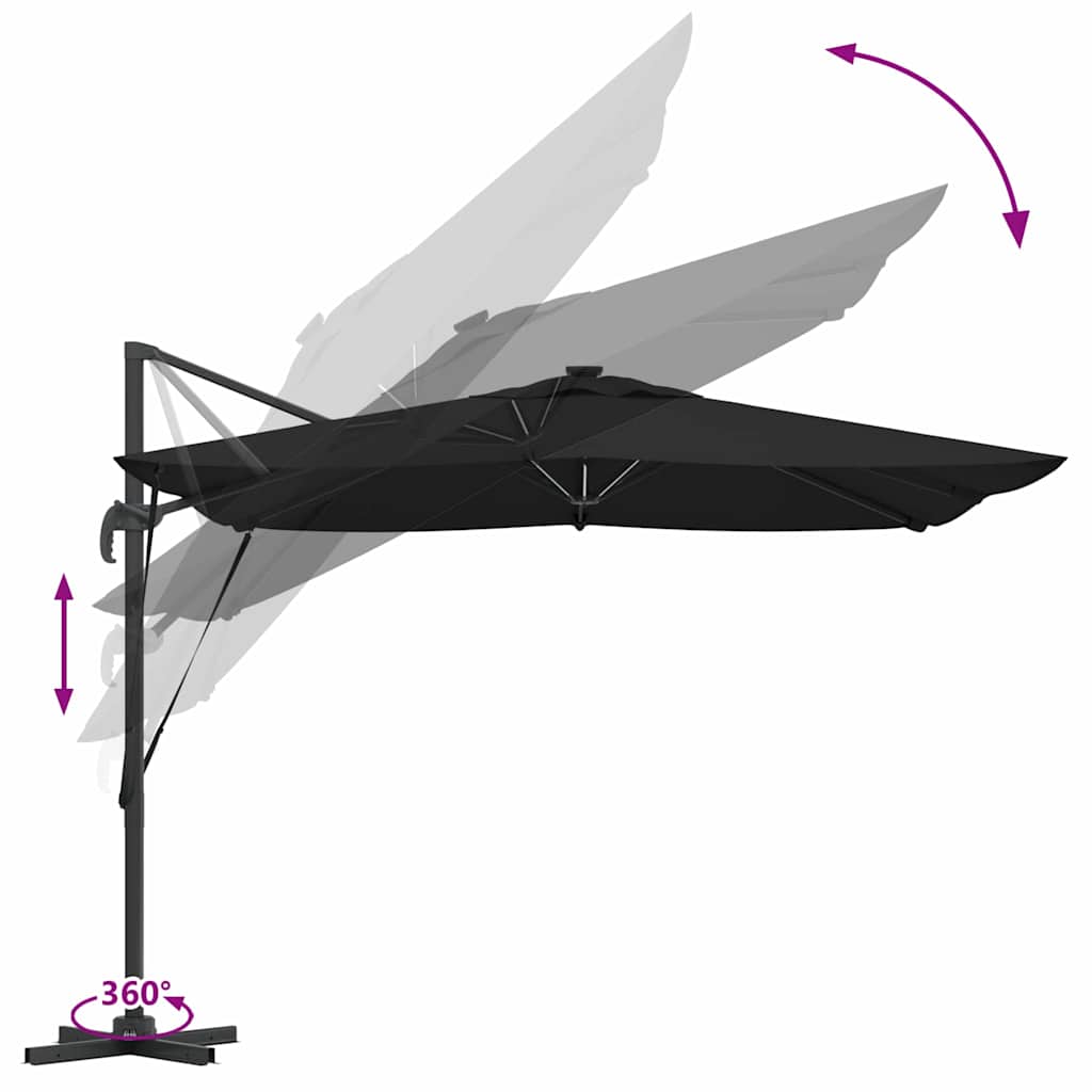 Sonnenschirm Sand 286 x 284 x 270 cm Aluminium und Polyester