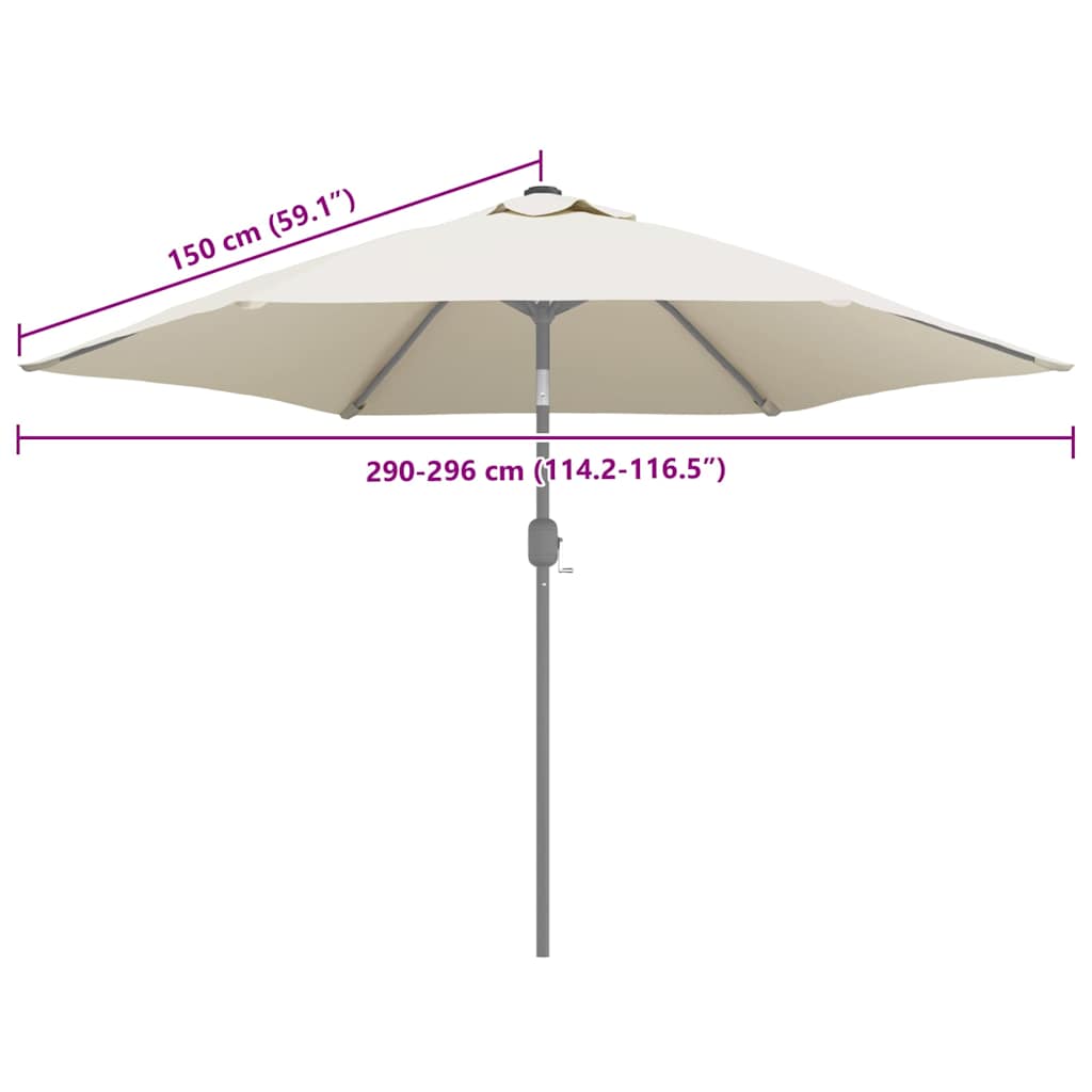 Ersatzbezug für Sonnenschirm Grün 300 cm
