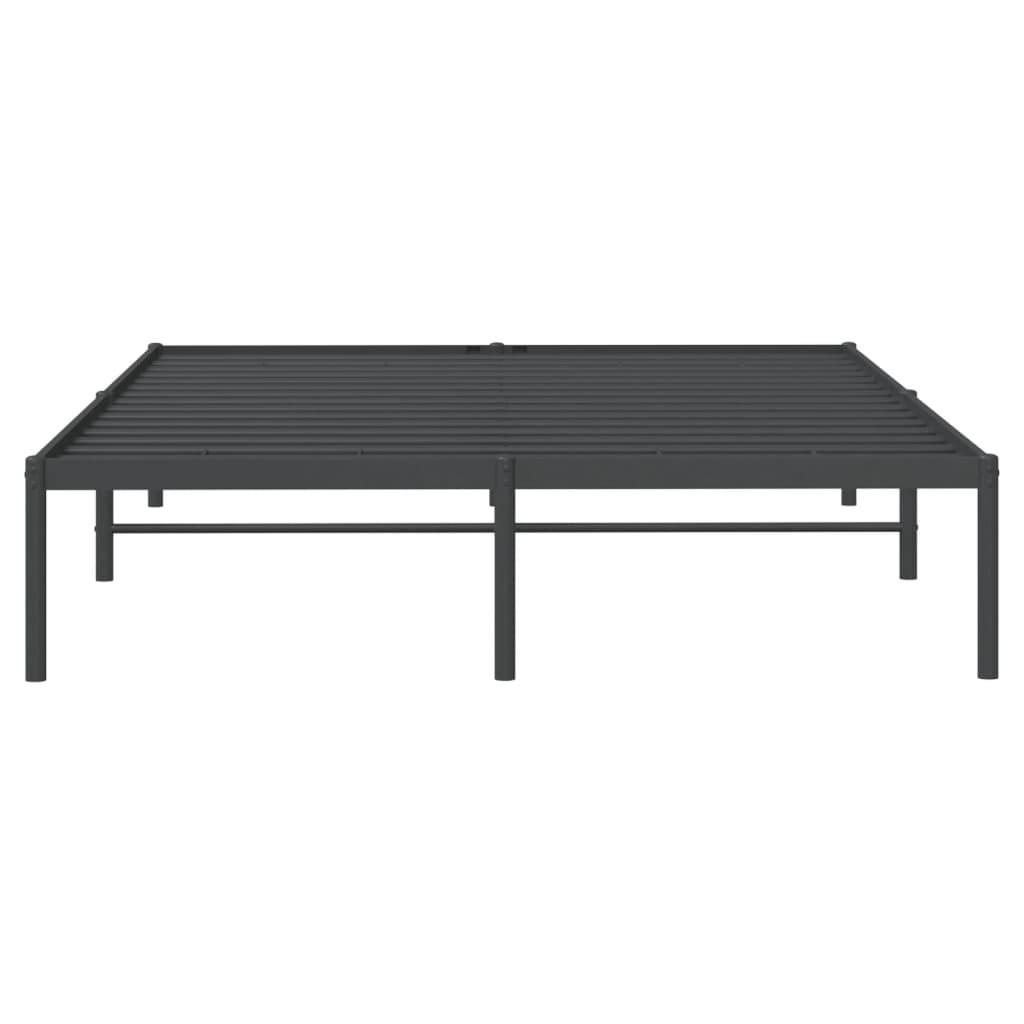 Bettgestell Metall Schwarz 75x190 cm