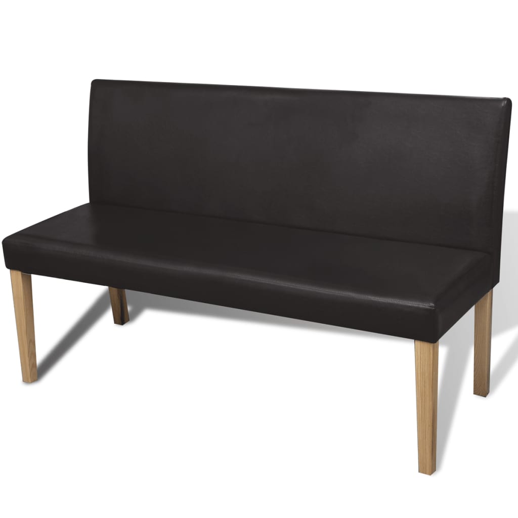 Sitzbank 139,5 cm Grau Kunstleder