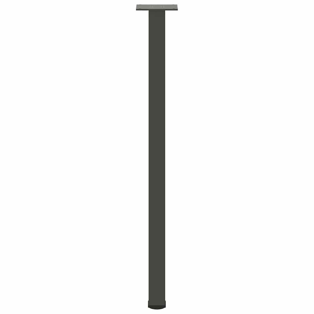 Bartischbeine 4 Stk. Schwarz 100-102 cm Stahl